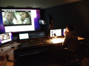 Philip Clements records Sophie Skelton's ADR